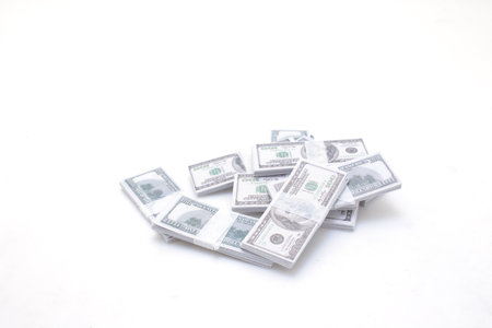 scale of the Money Pile 100 dollar billsの写真素材