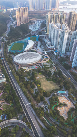 Feb 14 2021 a Hong Kong Velodrome Park at tkoのeditorial素材