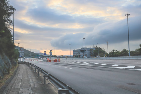 the highway of North Lantau Highway, hk Feb 17 2024