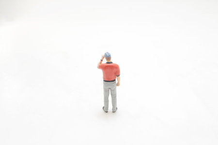 a Plumber or Repair man, a man in a capの写真素材