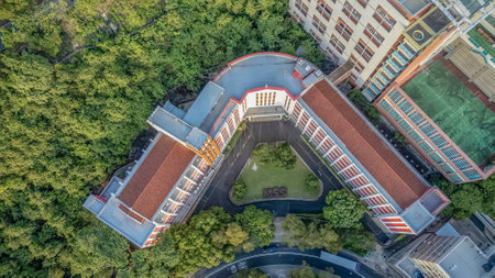 Wong Nai Chung Gap, July 13 2024 the residential area Blue Pool Road,のeditorial素材