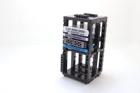 the scale of Severs computer. Commutator. flashing lights.の写真素材