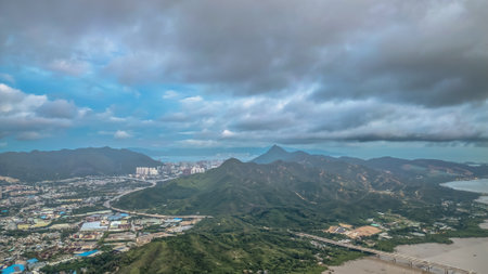 the Shenzhen Bay bridge that connects Shenzhen with Hong Kong