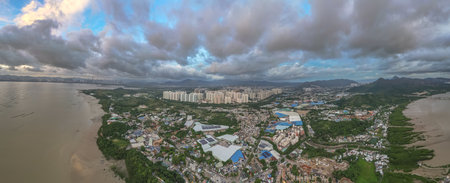 the residential buildings, Tin Shui Wai, Hong Kong