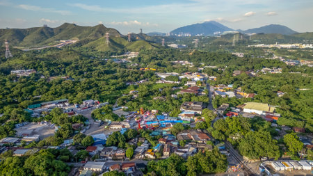 Sept 18 2024 A village in the northern New Territories,の写真素材