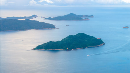 A Port Shelter, Hong Kong Coastal Marine Jewelの写真素材