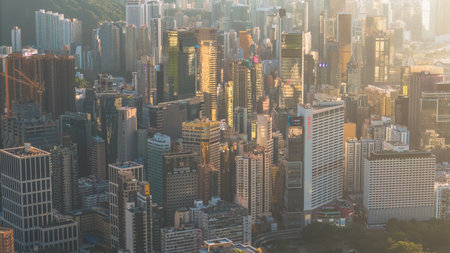 a Causeway Bay Echoes with Urban Rhythmsの写真素材