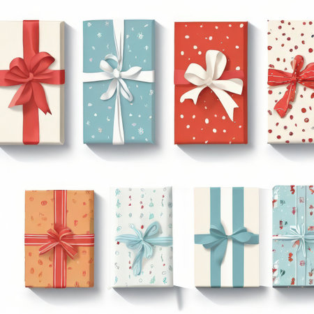 the AI Image Generator, Festive Gift Boxesの素材
