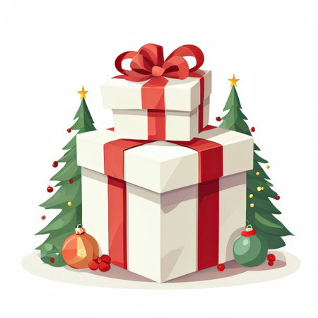 the AI Image Generator, Festive Gift Boxesの素材
