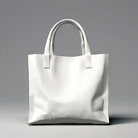 the AI Image Generator, Elegant White Handbag Isolated Againstの素材
