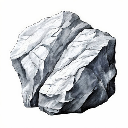 the AI Image Generator, Close-up Illustration of Realistic Rough Rock Textureの素材