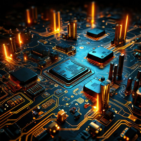 the AI Image Generator, Illuminated with Neon Glowの素材