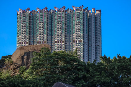 Modern retail complex Grand Waterfront Plaza in Kowloon Sept 14 2025のeditorial素材