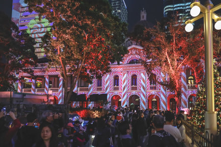 Festive city highlights, markets, lights, waterfront celebrations eventsのeditorial素材