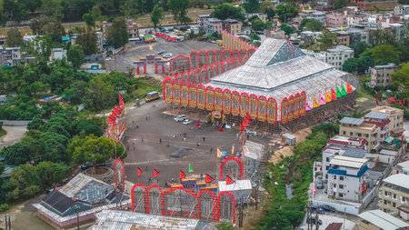 Traditional ceremonies honoring deities and ancestral spirits Dec 20 2025のeditorial素材