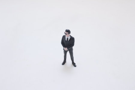 Confident guards stand alert in coordinated protective formationの写真素材