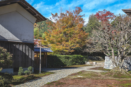 Peaceful Buddhist temple with traditional Japanese architecture Nov 23 2025のeditorial素材