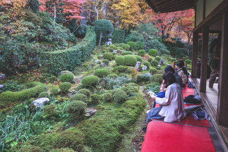 Konjiki Fudo Hall Golden Shrine in Sanzen in Temple Nov 23 2025