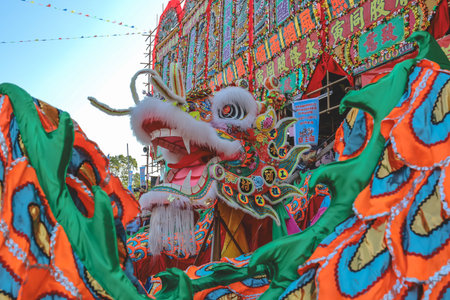 Vibrant decorations showcase traditional cultural spirit of Heung Jiao celebration Jan 17 2026のeditorial素材