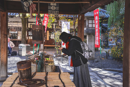 Ancient Buddhist temple blending tradition and culture in Kyoto Nov 29 2025のeditorial素材