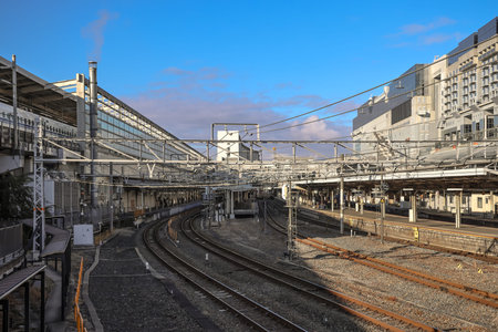 Modern railway system connecting Kyoto with major Japanese cities Nov 29 2025のeditorial素材