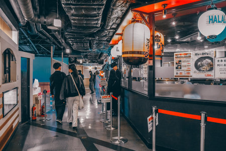 Famous ramen alley inside Kyoto Station offering authentic flavors Nov 29 2025のeditorial素材