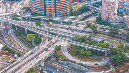 Multiple highway layers highlight Chatham Road North traffic network Feb 1 2026のeditorial素材