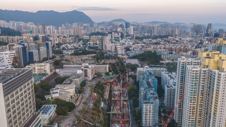 residential towers form structured urban community environment Feb 13 2026