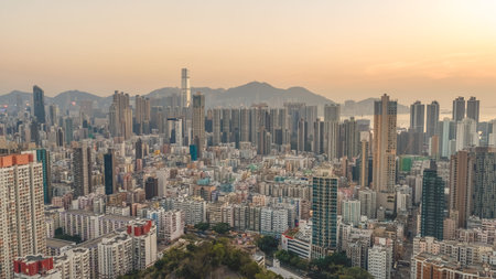 Vibrant aging blocks cluster tightly within Kowloon urban core Feb 13 2026