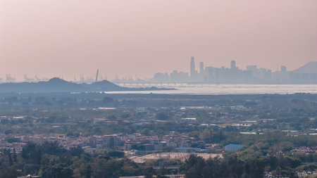 Peaceful marsh landscape featuring ponds, migratory birds, and mangroves Feb 18 2026のeditorial素材
