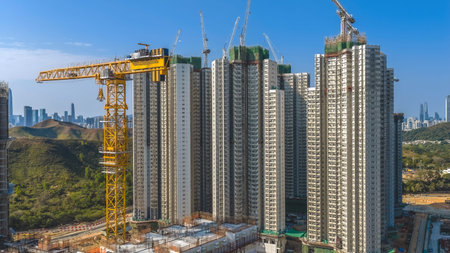 Expansive construction landscape preparing land for upcoming urban growth Feb 18 2026のeditorial素材