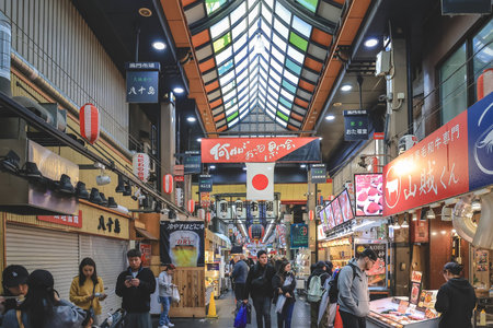 Traditional Osaka market offering food, snacks, and culture Nov 25 2025