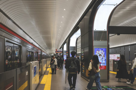 Underground transit hub connecting major districts in Osaka Nov 25 2025