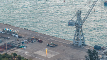 Large marine side complex handling storage, processing, and dock operations Feb 21 2026