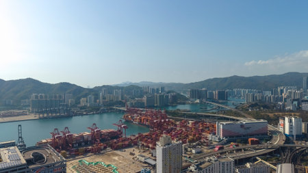 Industrial waterfront corridor links port facilities with surrounding city Feb 16 2026