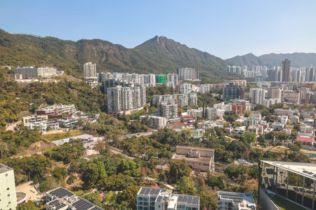 Kowloon Tong Urban Residential District Hong Kong March 16 2026のeditorial素材