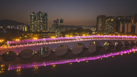 Colorful Holiday Installations Brightening Sha Tin City Center Dec 27 2025のeditorial素材
