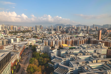 March 18 2026 Kowloon Tong Urban Residential District Hong Kongのeditorial素材