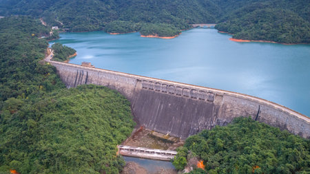 Hong Kong. July 1 2026 Tai Tam Reservoir Dam Road