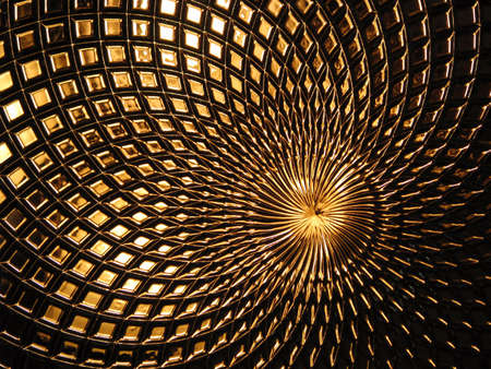 gold color textured pattern distorted glass backgroundの写真素材