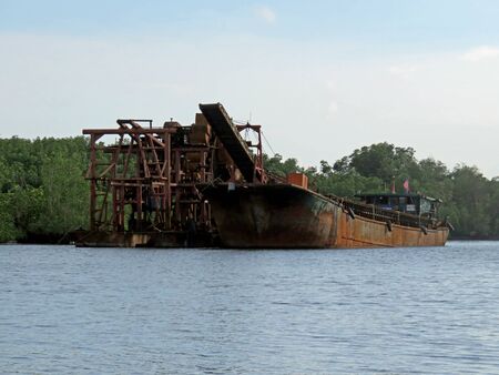 Sights From The Bujang Sungai Lebam River Cruise Of Malaysiaの写真素材