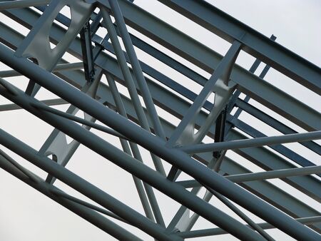 Overpass Steel Construction Structure Is Under Progress
