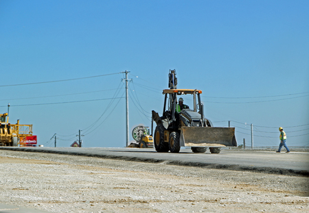 FORT WORTH, TEXAS - OCTOBER 07: Highway Construction on Texas State Highway 26 Texas 2013