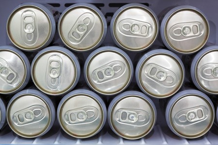  cans background の写真素材