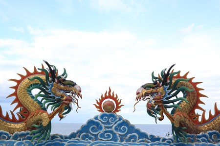 Dragon on the sky の写真素材