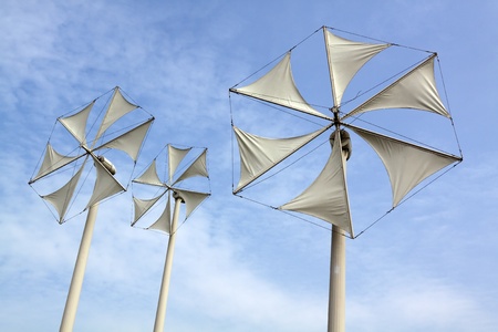 modern wind mill の写真素材