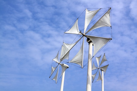 modern wind mill の写真素材