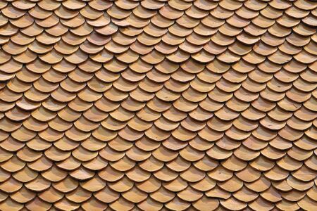 roof tile thai templeの写真素材