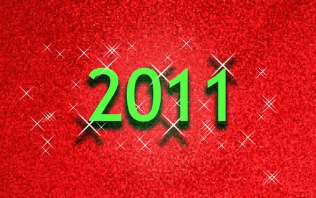 Happy new year 2011の写真素材