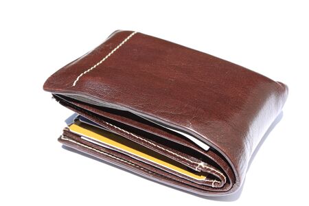 Brown walletの写真素材